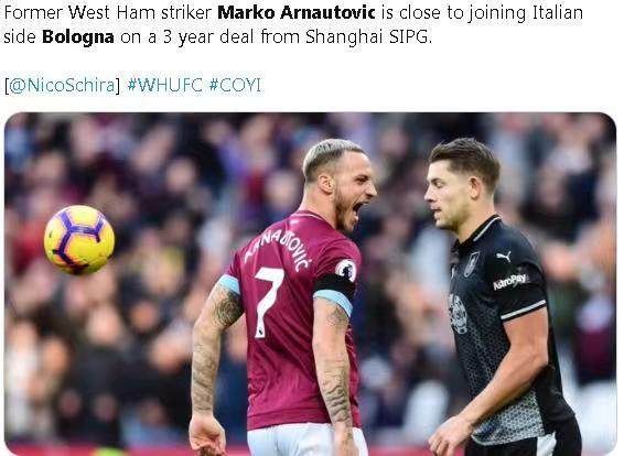 世界杯直播-阿瑙接近和意甲球队签约3年 欲和海港提前解约